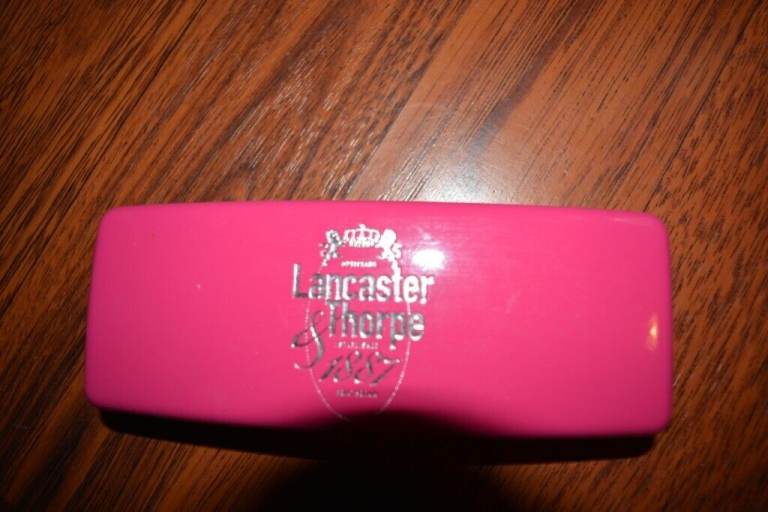 PINK LANCASTER AND THORPE GLASSES ETUI, HOLDER, CASE NEW