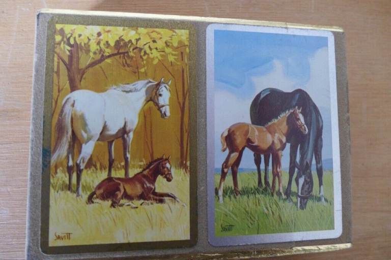 Collectible/collectable: Twin pack of Vintage-1960s, good quality, CONGRESS Playing Cards.
