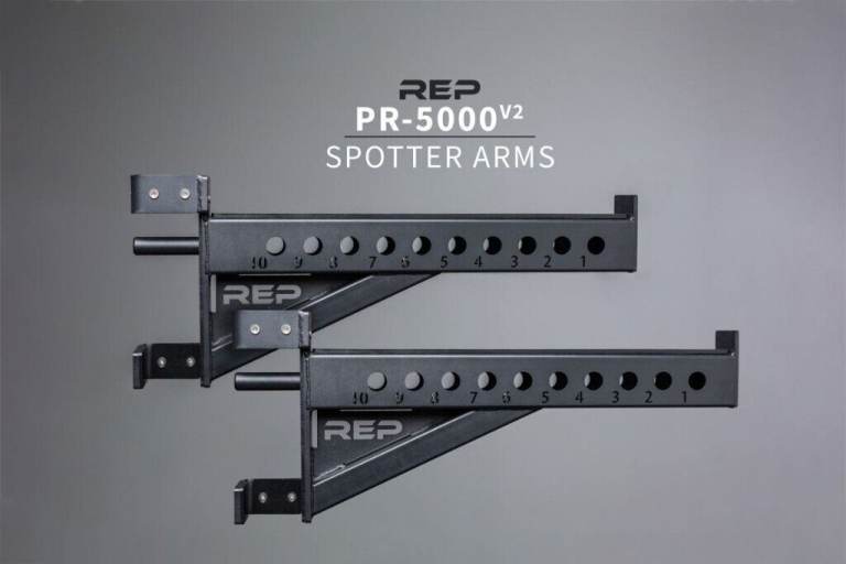 Spotter Arms Attachment for Power Rack Cage / Heavy Duty Safety Catcher Home / Commercial Gym