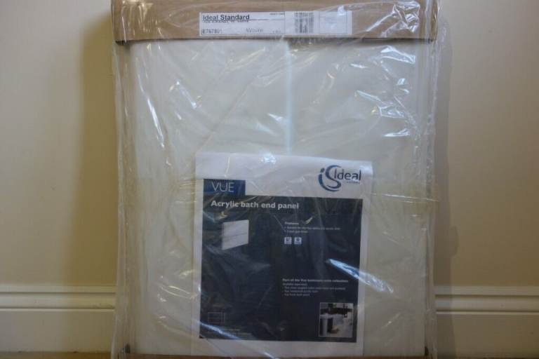 Ideal Standard 'Vue' E767801 Bath End Panel In White. Brand New In Packaging. Bargain At £3.