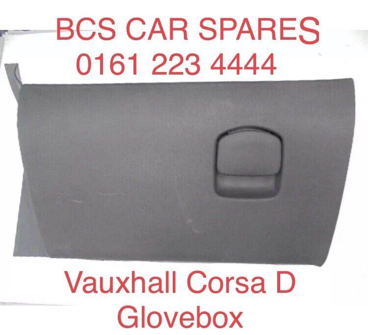 Vauxhall CORSA D. Glove box.  Black.  2008 - 2012.  