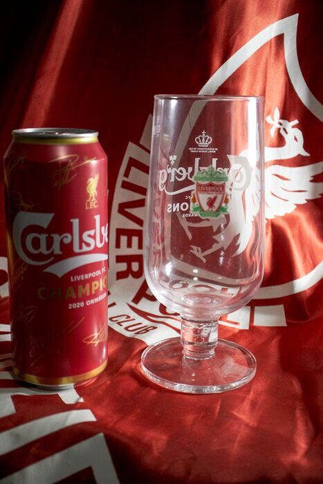 Carlsberg Liverpool FC Champions 2020 onwards pint beer glass lfc gift
