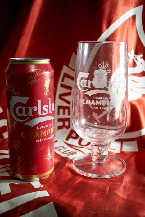Carlsberg Liverpool FC Champions 2020 onwards pint beer glass lfc gift