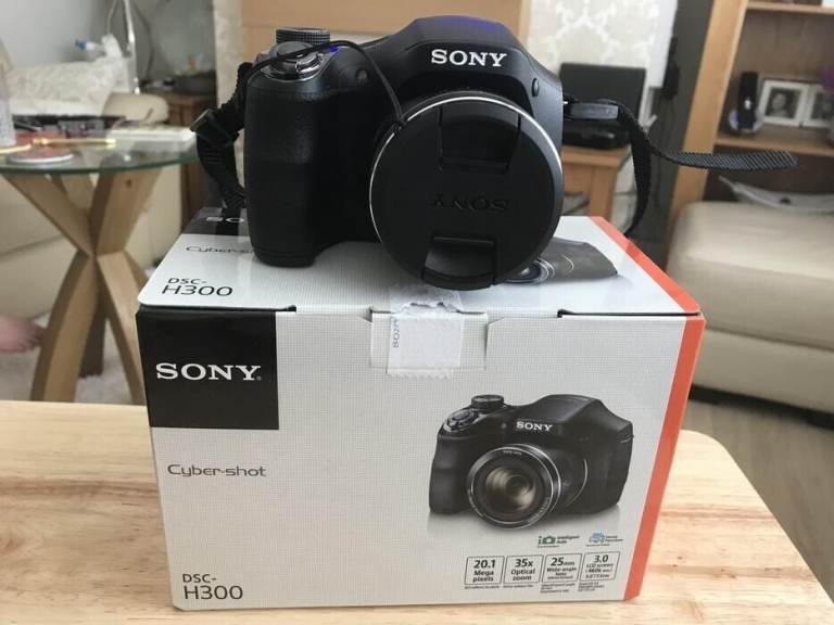 Sony DSC-H300 -20.1MP 30X Optical Zoom Digital Camera, comes with 32GB memory card