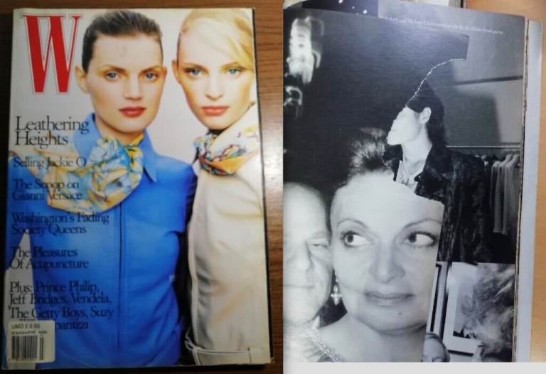 13x Vintage 90's W Fashion Magazines: circa 1995, 1996, 1997, 1998, 1999