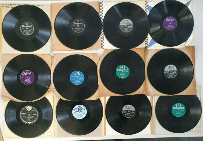 image for 19 x rock & roll / skiffle shellac 78s. Lonnie Donegan Little Richard etc.