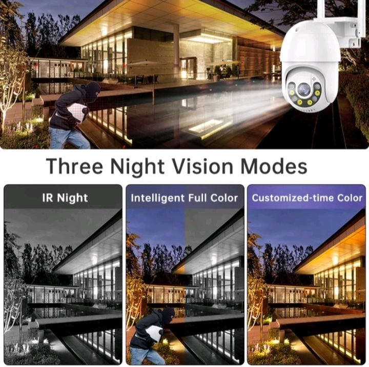 image for Lenovo 5MP PTZ WIFI IP Camera Audio CCTV Surveillance Outdoor 4Xzoom