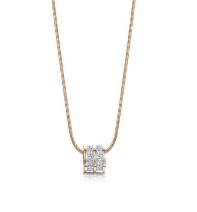 Buckley London – Ice Cube Charm Pendant – Rose Gold