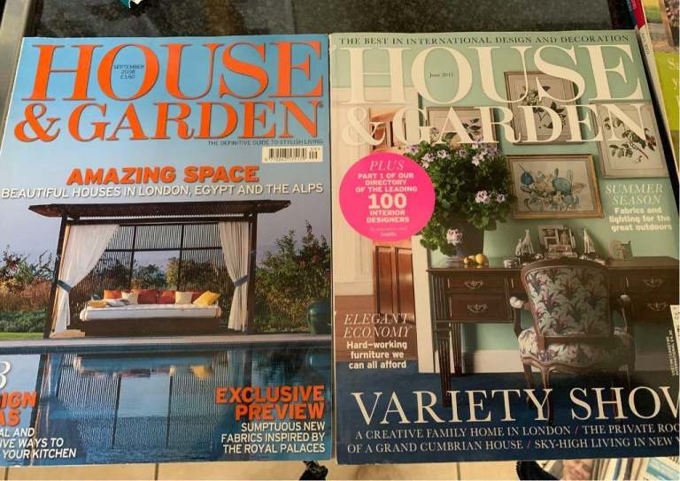 HOUSE AND GARDEN MAGAZINE - 2 MAGAZINES