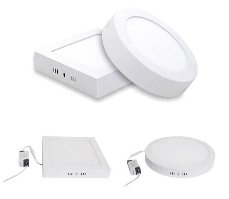 6W/12W/18W/24W Surface Mounting LED Panel Light, Square Or Round Ceiling Downlight