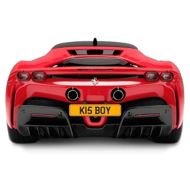 PERSONALISED REGISTRATION NUMBER PLATE * K15 BOY * / KISBOY Only Serious Offers Invited Over £6,000