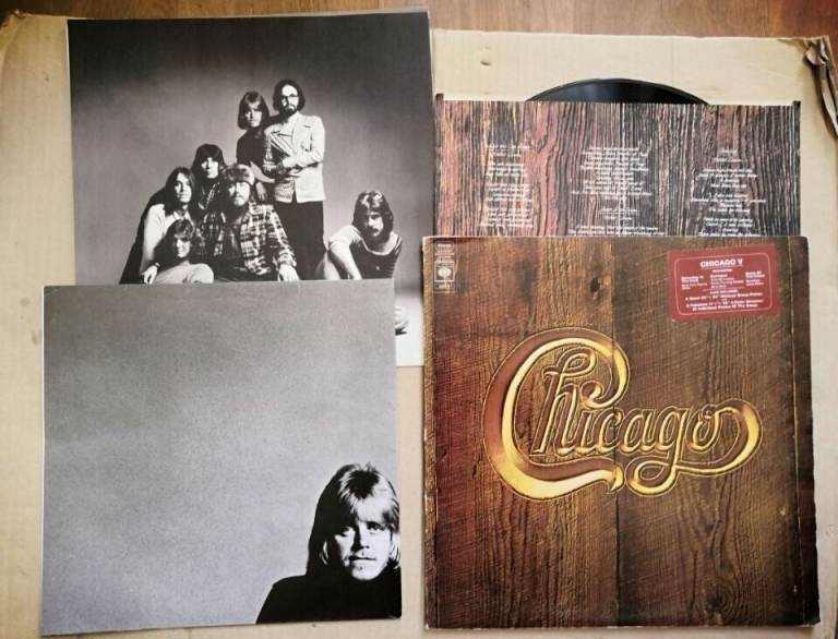 image for 1972 Chicago V LP With 2 Posters Vintage Vinyl LP Exccelent Very Good Condition