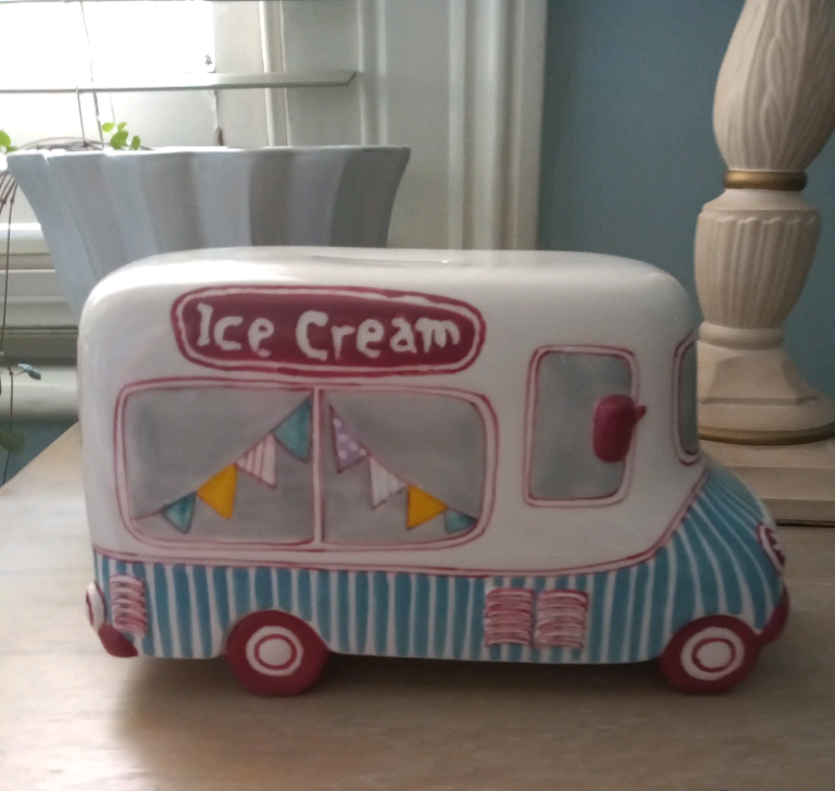 ASHLEY THOMAS ice cream van piggy bank