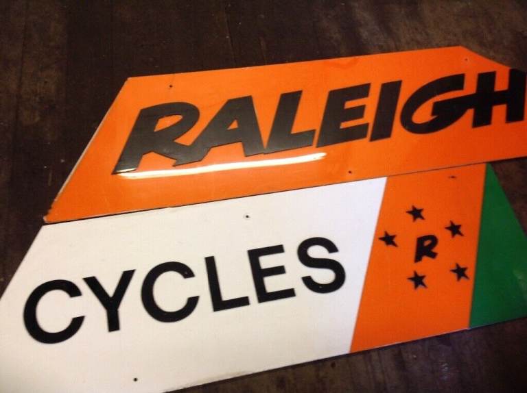 Raleigh Cycles sign