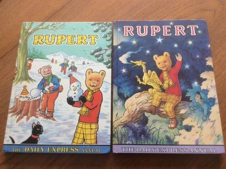 2 Rupert Daily Mail Annuals 1974 & 1979 Excellent Condition