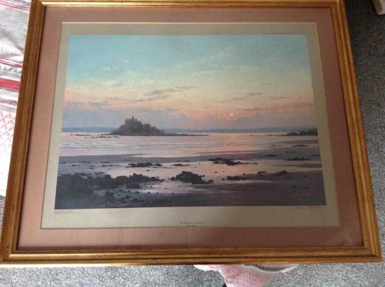 St Michaels Mount by Cornish artist John Miller. 