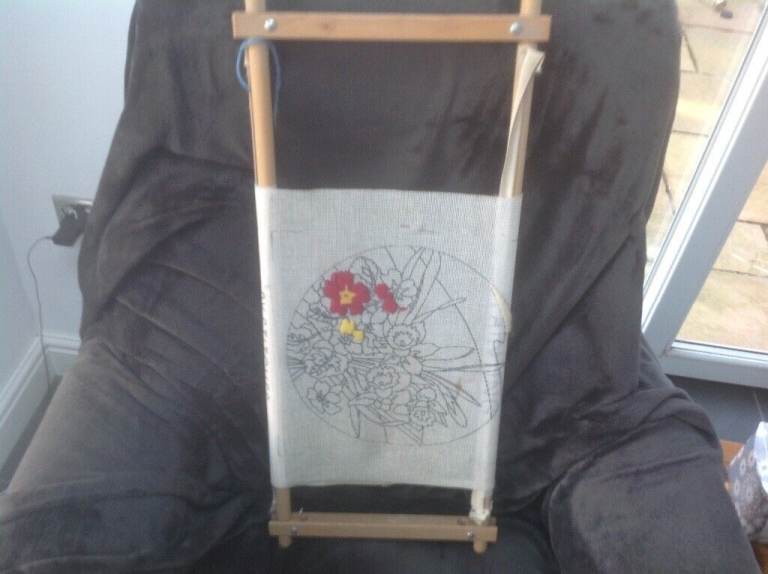 Embroidary Frame and Threads