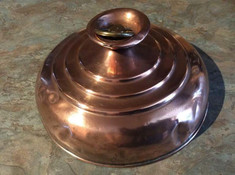 Vintage copper hot water bottle