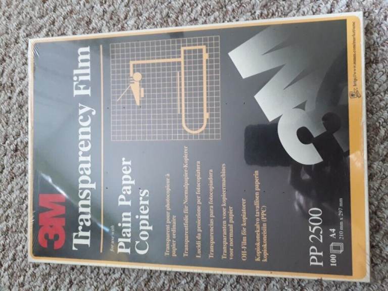 3M Transparency Film for Plain Paper Copiers