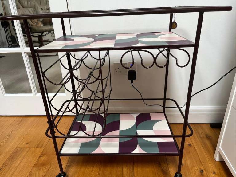 Amanda Holden Bar Cart Drinks Trolley Indoor & Outdoor  COLLECTION ONLY