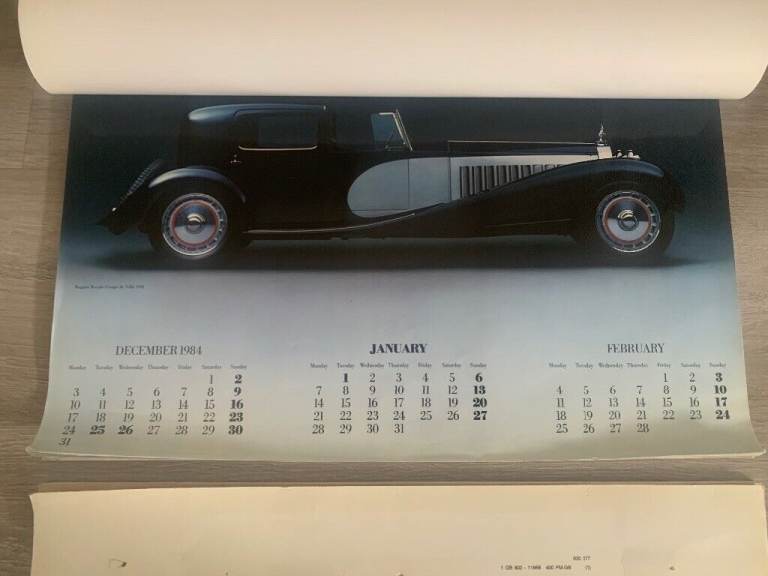 Vintage 1980s Car Calendar Prints for Framing (classic & concept cars) FORDTHORNE - 52cm x 38cm