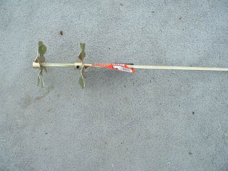 image for 1 x double paddle plaster or paint mixer 2 foot long