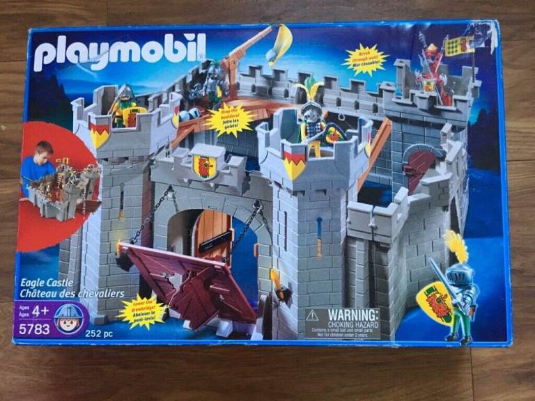 Playmobil Castle With Working Drawbridge & Extra Knights
