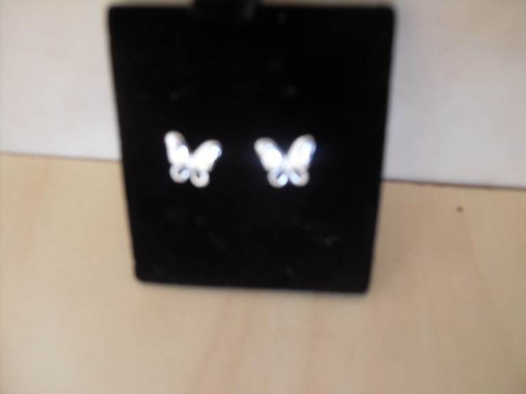 Beautiful Silver Butterfly Earrings - just £10