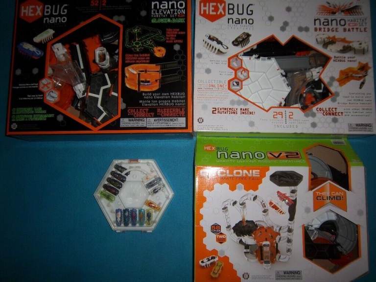 Huge Hex Bug Bundle - 3 Large Sets, Bugs and Case & Zipline IP1