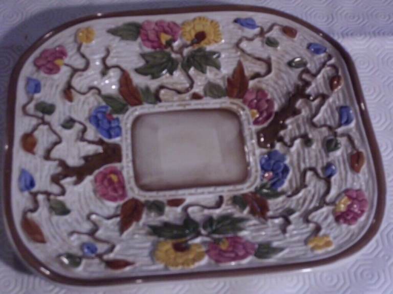 INDIAN TREE DESIGN SHALLOW DISH