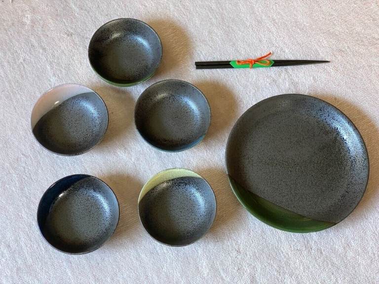 Japanese pottery porcelain dinnerware dish sets, Original Japan made