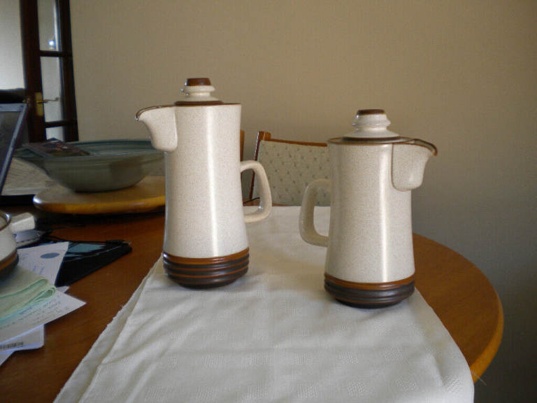 Denby Potters Wheel Coffee Pots  1 x 7 inch + 1 x 9 inch