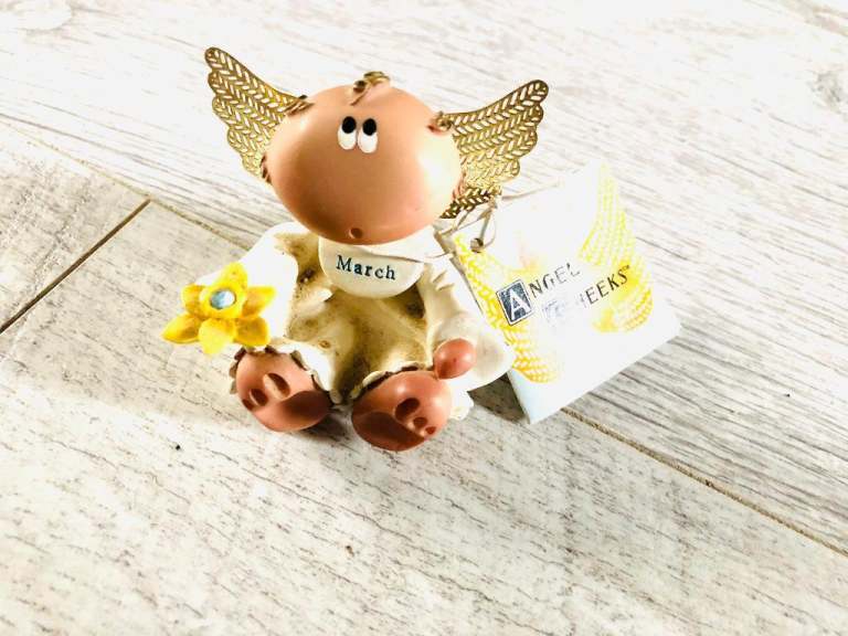 March baby angel ornament