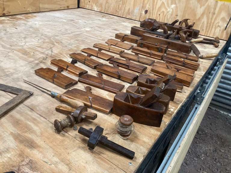 Large Quantity Of Vintage Wood Working Tools With Box