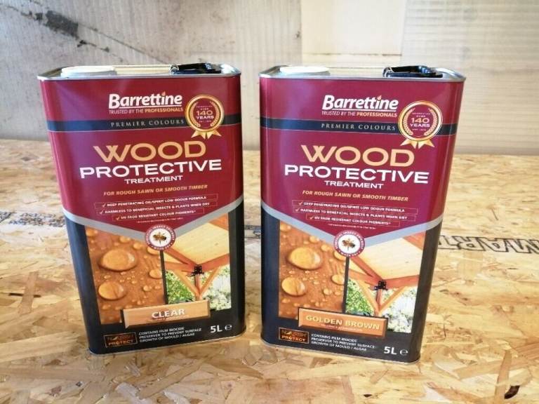Barrettine Wood Preserver and Colour Stain 5ltr £35.00