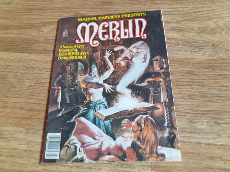 Merlin marvel comic no 22 -  1980
