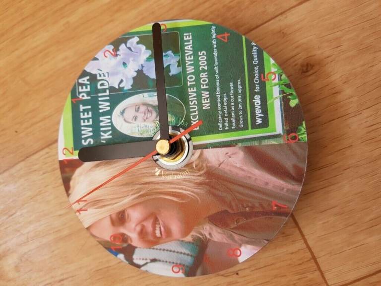 KIM WILDE - QUARTZ CD CLOCK (NEW) 