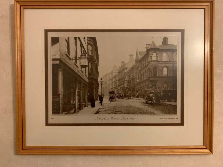 Francis Frith Nottingham Victoria Street 1890 Framed Print