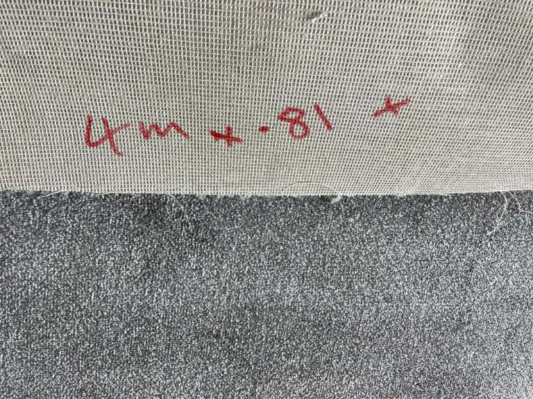 2 pieces silver grey carpet 