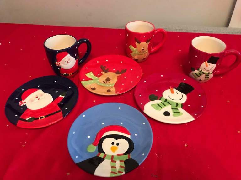 Christmas Mugs and Plates