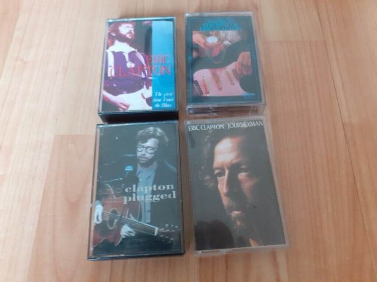 4 x eric clapton  cassettes 