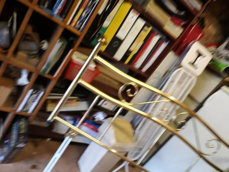  BRASS COLOUR METAL HEADBOARD (DOUBLE BED)