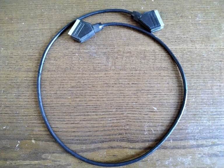 SCART Lead Cable Fully Wired 21 Pin RGB SKY TV DVD Quality SILVER 1.5M long, 1.2m long and 5m long.