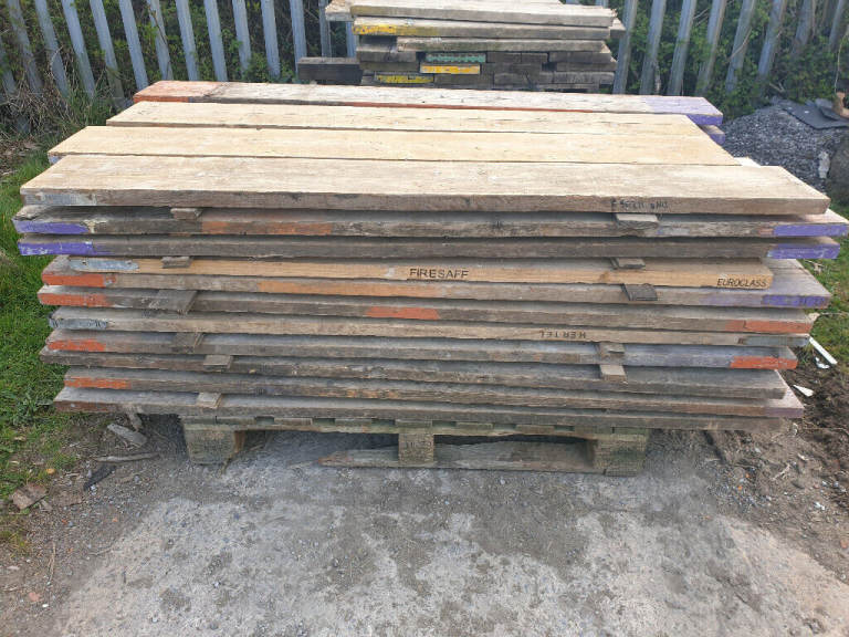 Reclaimed Wooden Scaffold Boards 12ft 10"/ 3.9m Decking Garden Wood