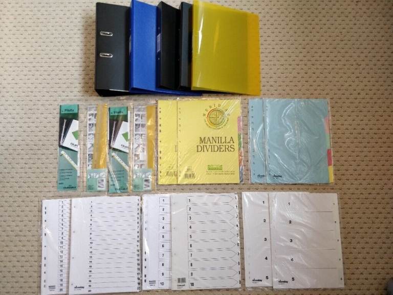 Bargain 17 Items - Various School/Office Files & Dividers