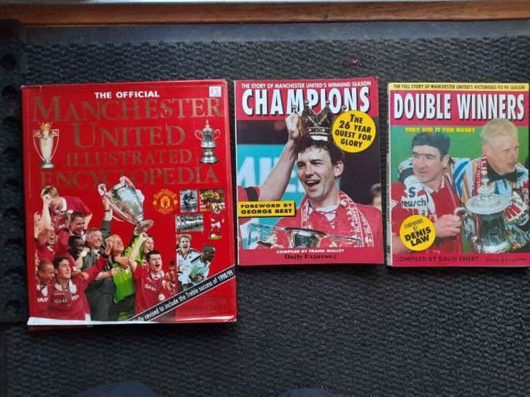 Manchester United Books x 3