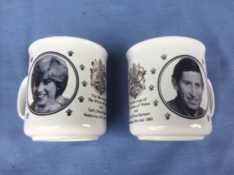 👑👑 CHARLES & DIANA MARRIAGE MUGS 👑👑