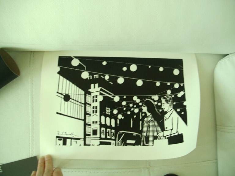 Paul Thurlby Limited Edition Oxford Street Christmas lights Screen Print.