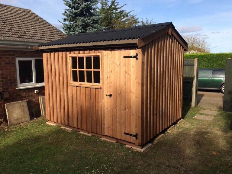 10x8 ( 3.0 x 2.4m) heritage style wooden garden shed (new)