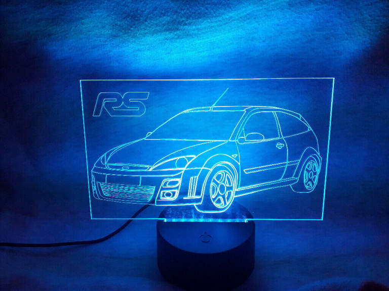 Ford MK1 Focus RS LED Illuminated Etching Display Light Colour Changing